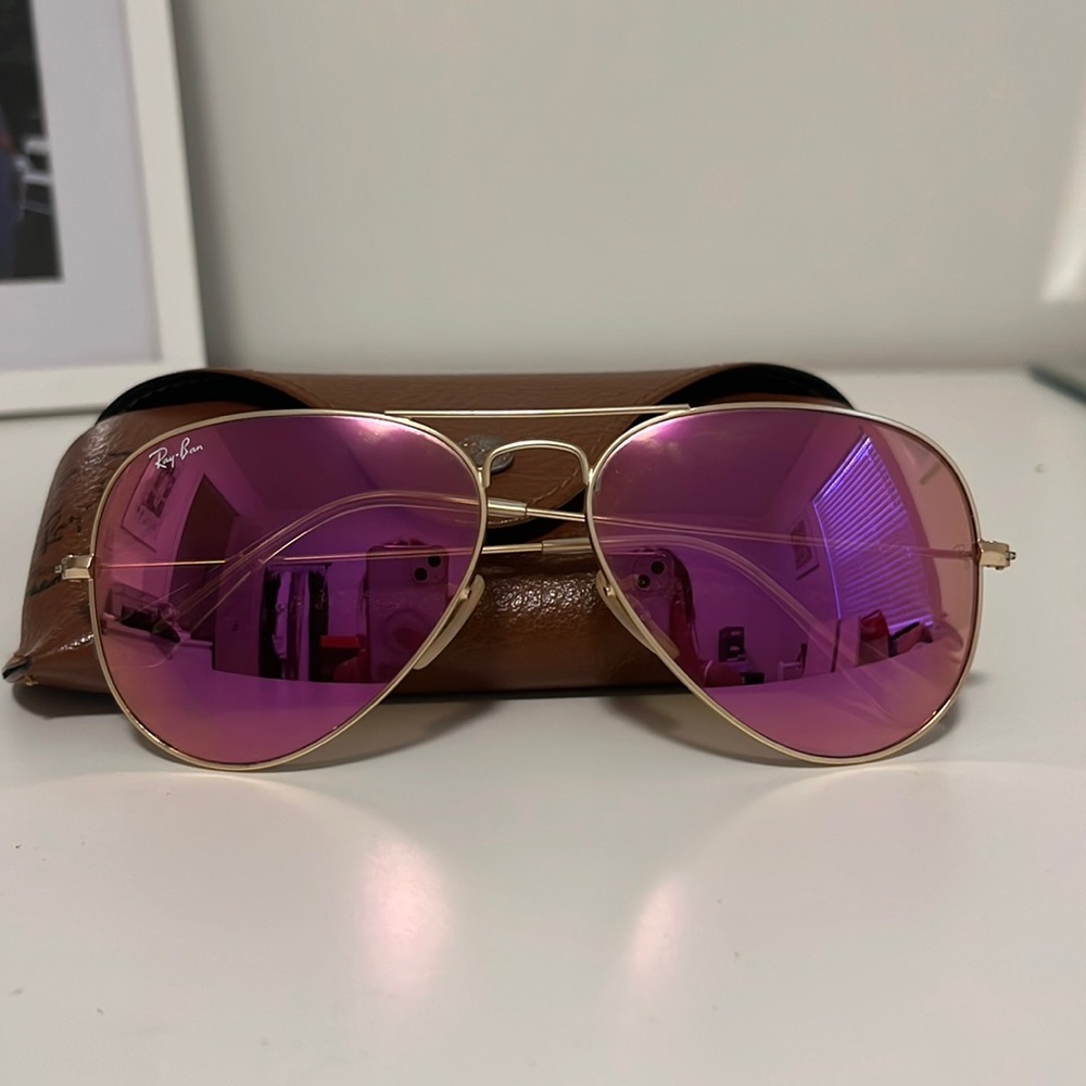 Pink Rayban Aviators